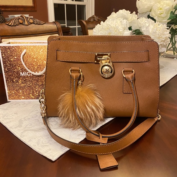 Michael Kors Medium Hamilton Satchel Bag - Picture 9 of 10